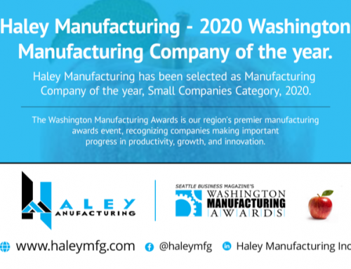 Seattle Business Magazine Recognizes Haley Mfg as Manufacturer of the year – 2020